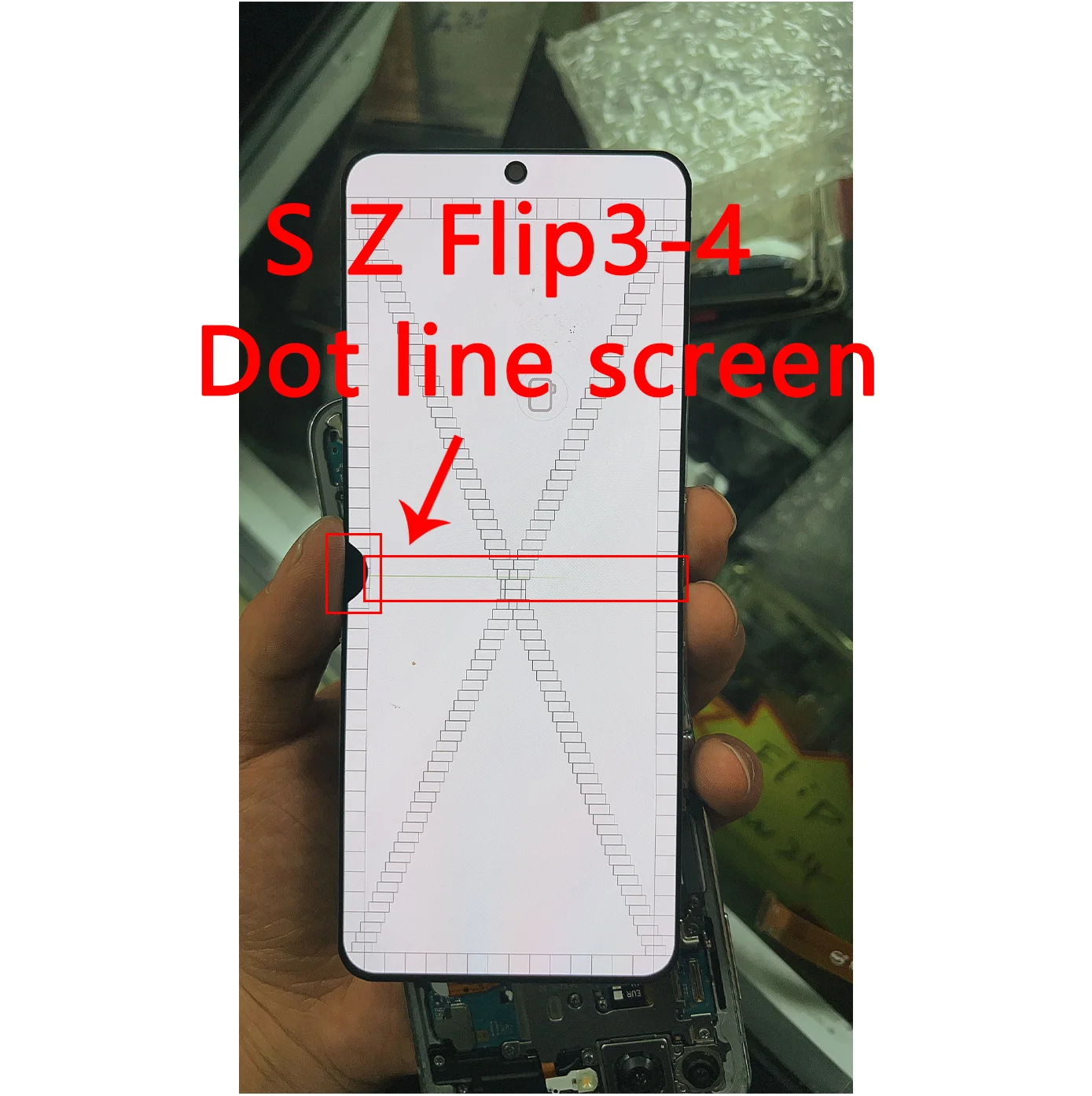 AMOLED 120Hz Defect For Samsung Z Flip 3 F711 F7110 Display Touch Screen Assembly Replacement For Z Flip 3 LCD Display LCD