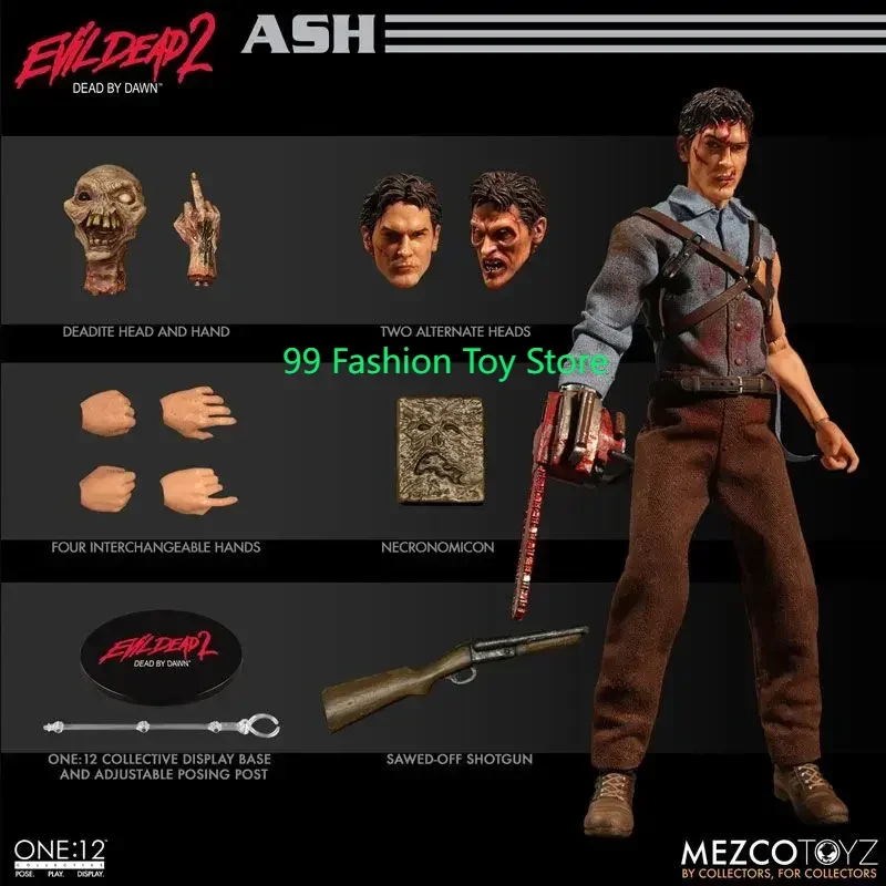 

Original MEZCO ONE:12 Collective - The Evil Dead II: Ash 1/12 In Stock Anime Action Collection Model Toys