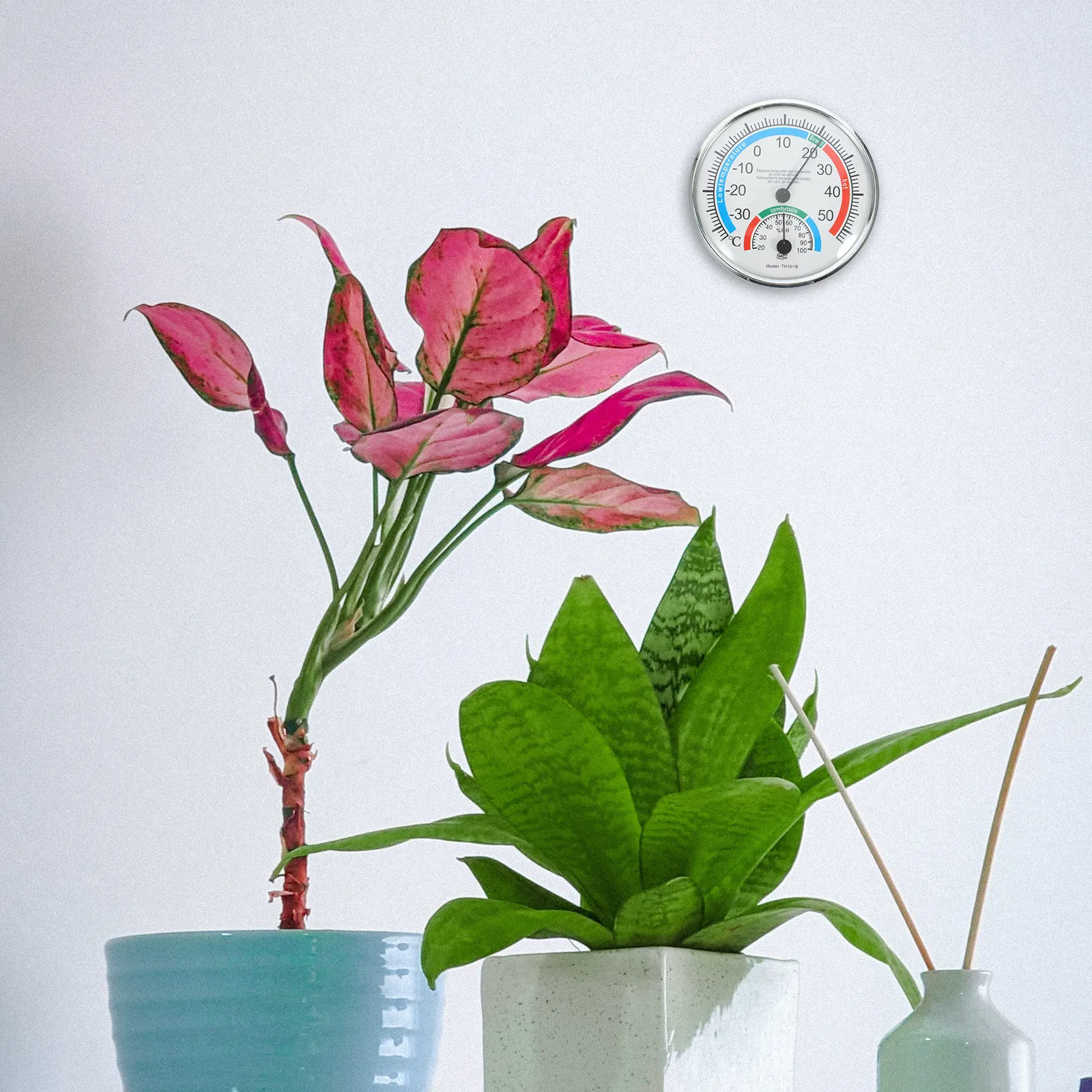 

Термогигрометр для помещений и улицы из АБС-пластика, 2-в-1, для измерения температуры и влажности, для патио, сада, настенного и настольного использования