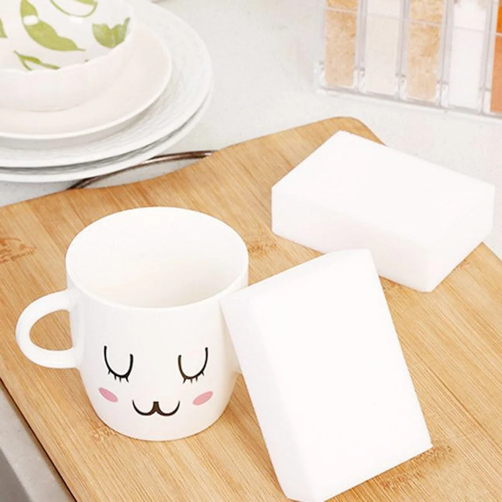 

50Pcs Nano Cleaning Sponge White High Density Durable Eraser Strong Decontamination for Kitchen Car Glass Furniture