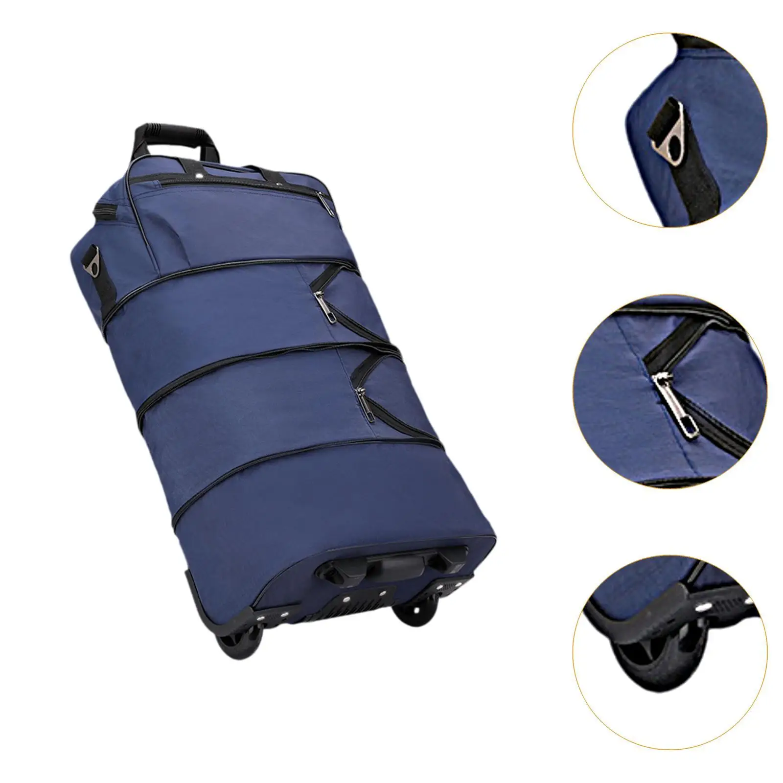 Rollbare Reisetasche, kompakte, multifunktionale, robuste Gepäcktasche mit Rollen