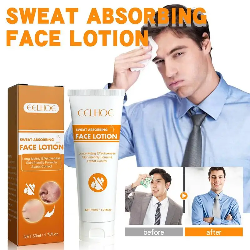 Anti-Transpirant Lotion Sweatblock Face Lotion 50Ml Zweetblokkering En Vette Huid Controle Lotion Blijf-Droog Zweet Absorberende Lotion