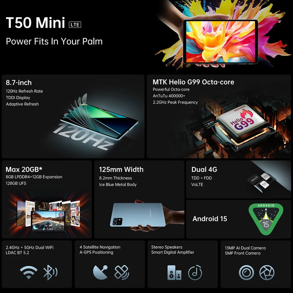 Teclast T50 Mini Tablet 8.7