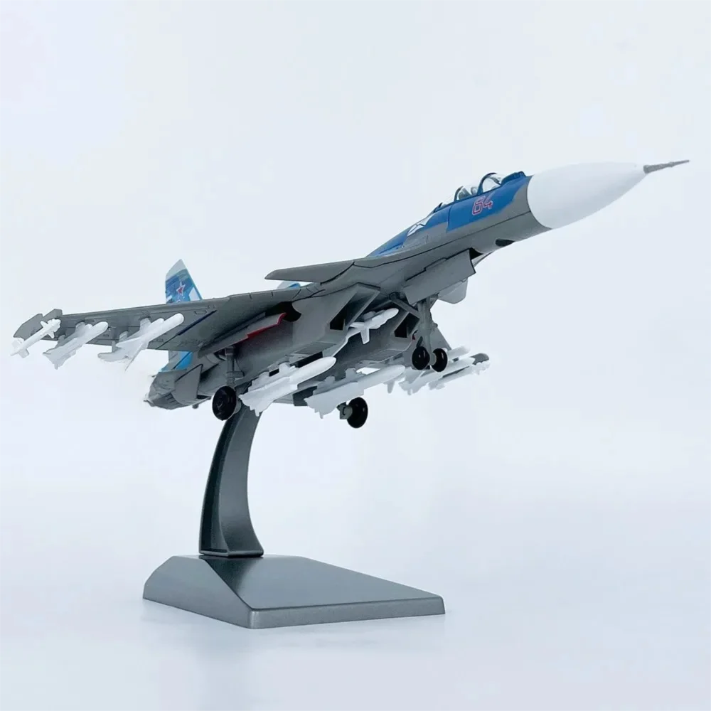 1:100 Scale Russian SU-33 Fighter Alloy Aircraft Model Su33 Simulation Diecast Airplanes With Display Base Collection Souvenir