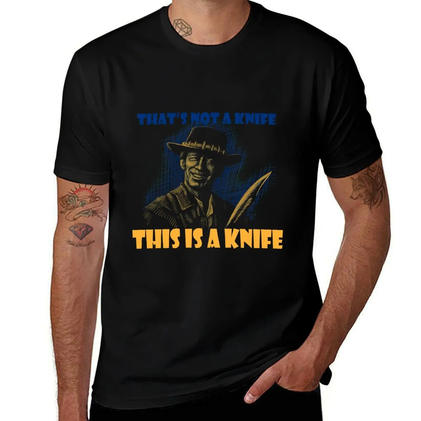 

Crocodile Dundee T-Shirt man t shirts for men casual t shirts for man graphic funny