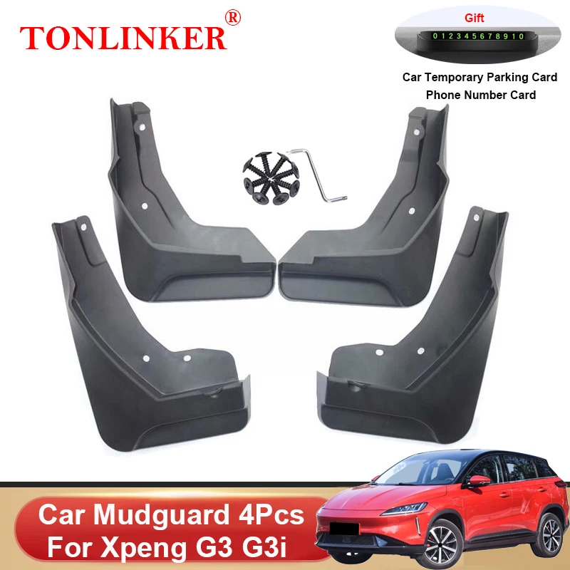 

TONLINKER Mudguard For Xpeng G3 G3i 2018-2022 2023 Mud Flaps Mudguards Splash Guards Fender Car Mudflaps 4Pcs Car Accessories