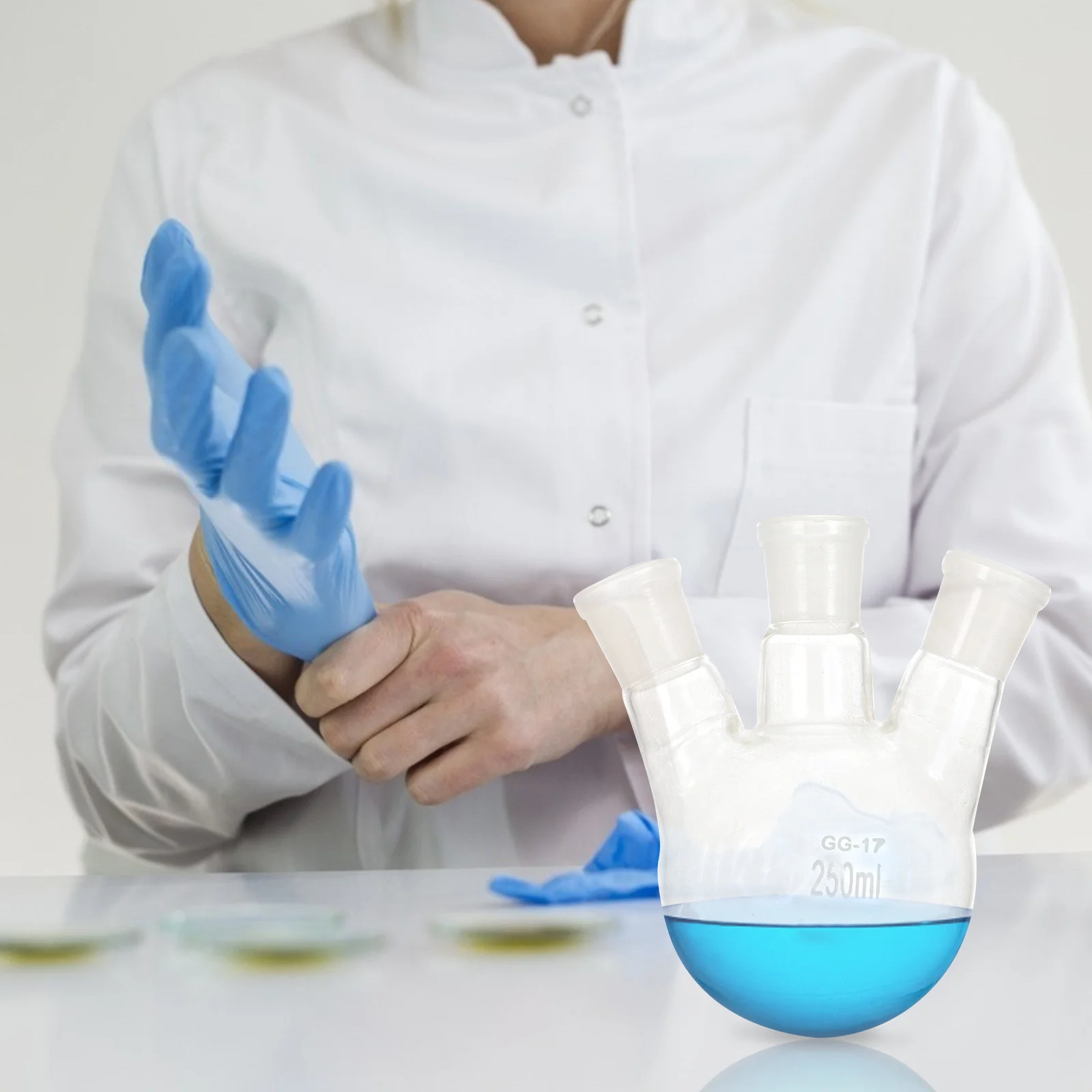 

Laboratory 3 Neck Flask Durable Material Smooth Edges Distillation Apparatus Chemistry Research Tool Laboratory 3 Neck Flask