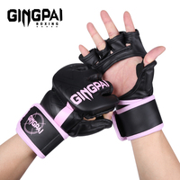 Half finger boxing gloves, adult men's and women's boxing gloves, five finger breathable practical training gloves, Sanda fighti