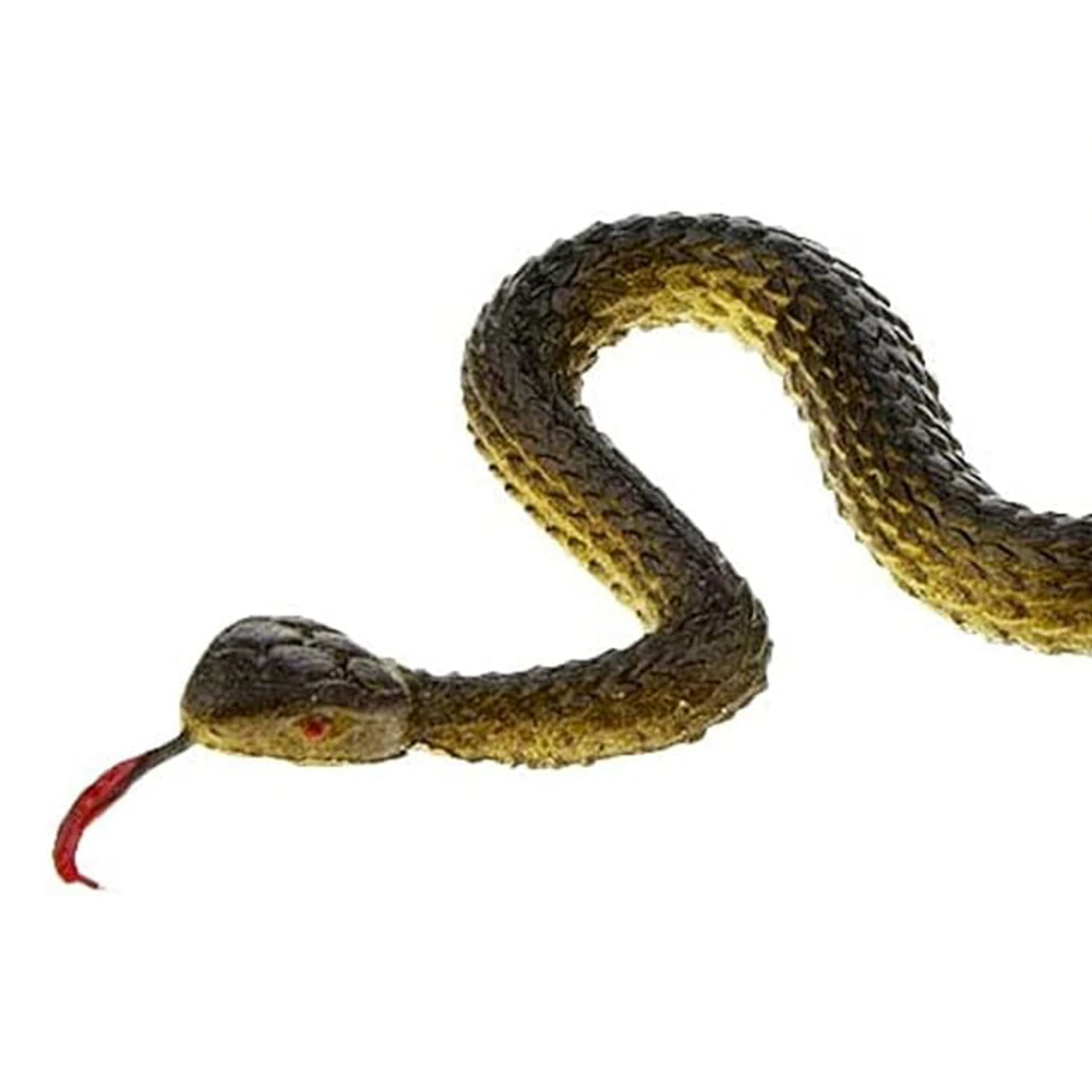 Fake Snake Prank Toy Realistic Rubber Serpent for Halloween Party Scary Gag Gift Lifelike Plastic Reptile Joke Prop
