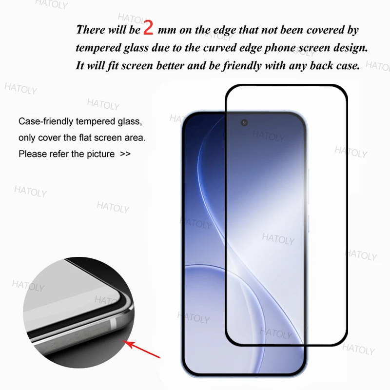 2/4 قطعة الزجاج المقسى ل oppo Reno15 الصين حامي الشاشة oppo Reno15 غطاء الغراء الكامل المضادة للخدش الهاتف الزجاج oppo Reno15 #3