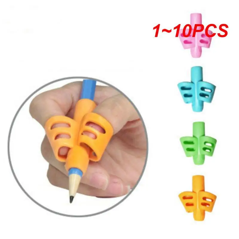 1~10PCS Writing Correction Device 2 Finger 3 Fingers Silicone Pencil Holder Child Learning Writing Corrector Student Stationery