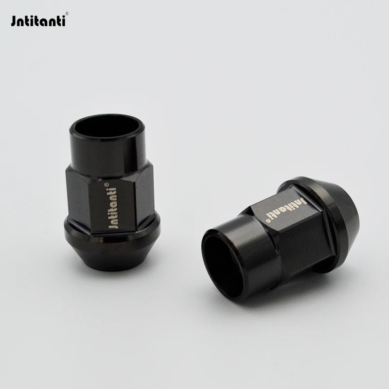 

Jntitanti Open Round End Cone Seat Gr.5 Titanium Lug Nut M14x1.5 for Toyota Ford Lexus Land Rover Jeep Lixiang Xiaomi Tesla