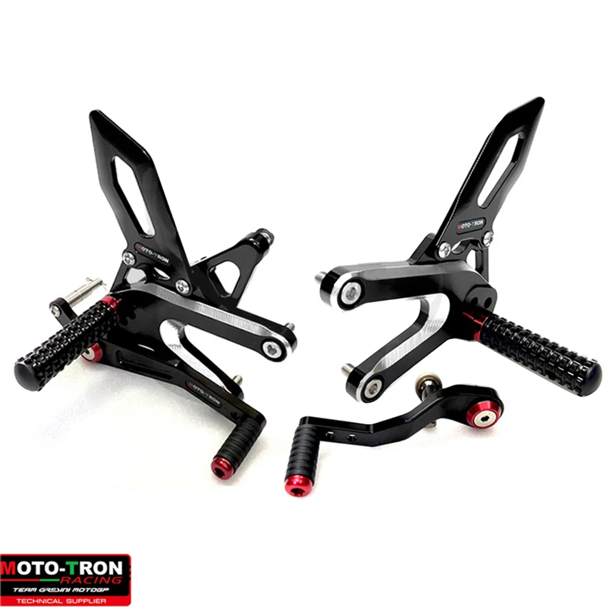 MOTO-TRON Motorcycle CNC Adjustable Rear Set Rearsets Footrest Foot Rest  For Triumph trident 660 2021-2024
