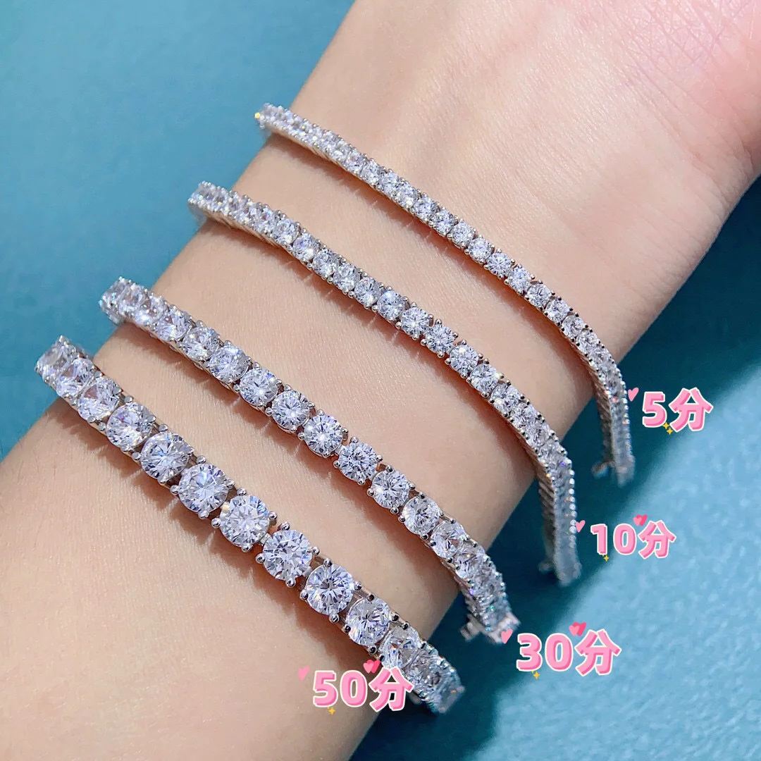 سوار نسائي من الألماس عالي الكربون PT950 بلاتينيوم كامل التمهيد (5-50 نقطة) |   تصميم ثلاثي الأبعاد ملفوف بالكرمة، أنيق للارتداء اليومي