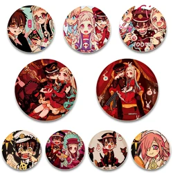 Hanako Kun-Alfileres de botón hechos a mano de Anime, insignia, broche de dibujos animados personalizado para Fans, regalos de colección, ropa decorativa, 58MM