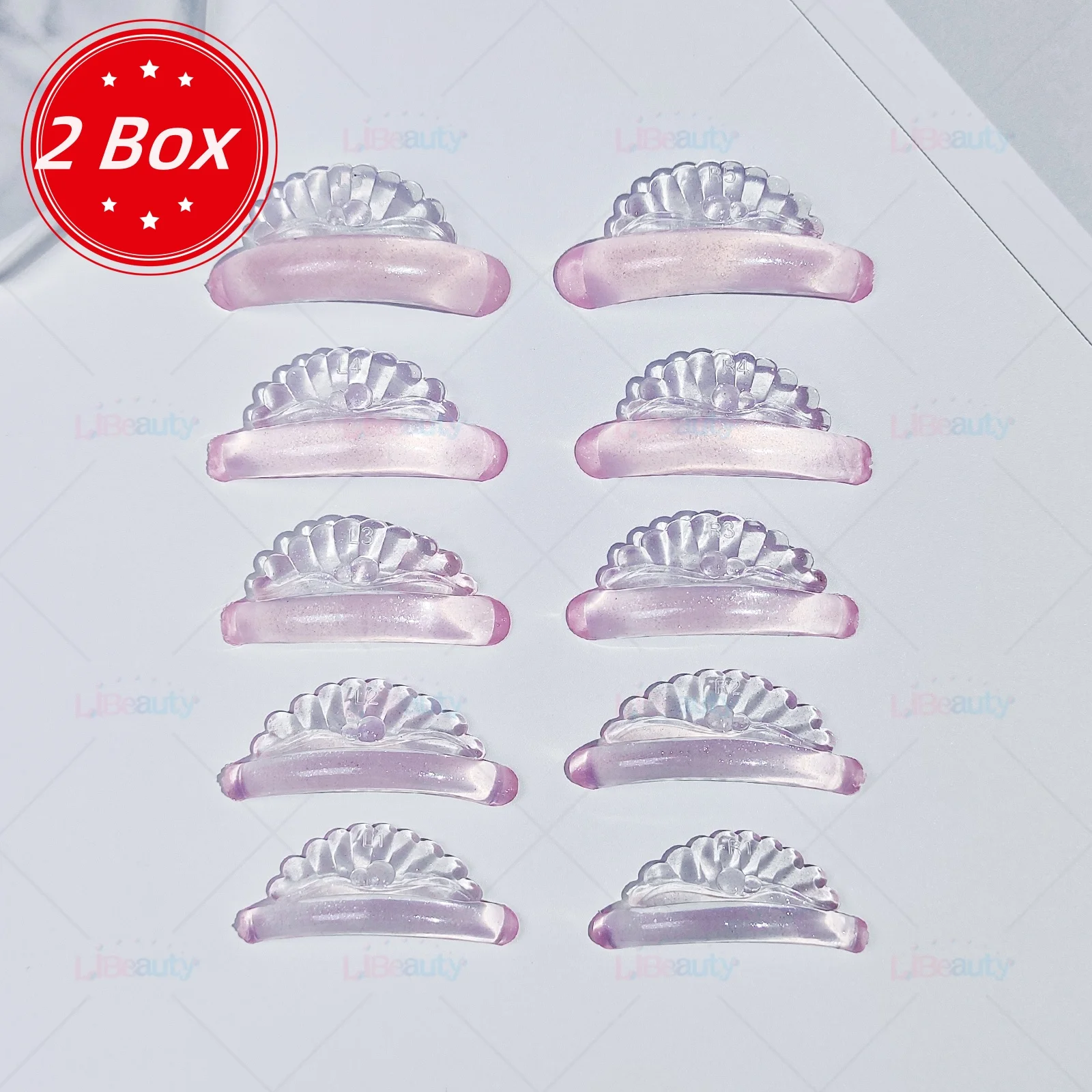 

Wholesale 2 Sets Glue Free Silicone Eyelash Perm Pads Sticky Lash Lift Pads 3D Eyelash Curler Accessories Applicator Makeup Tool