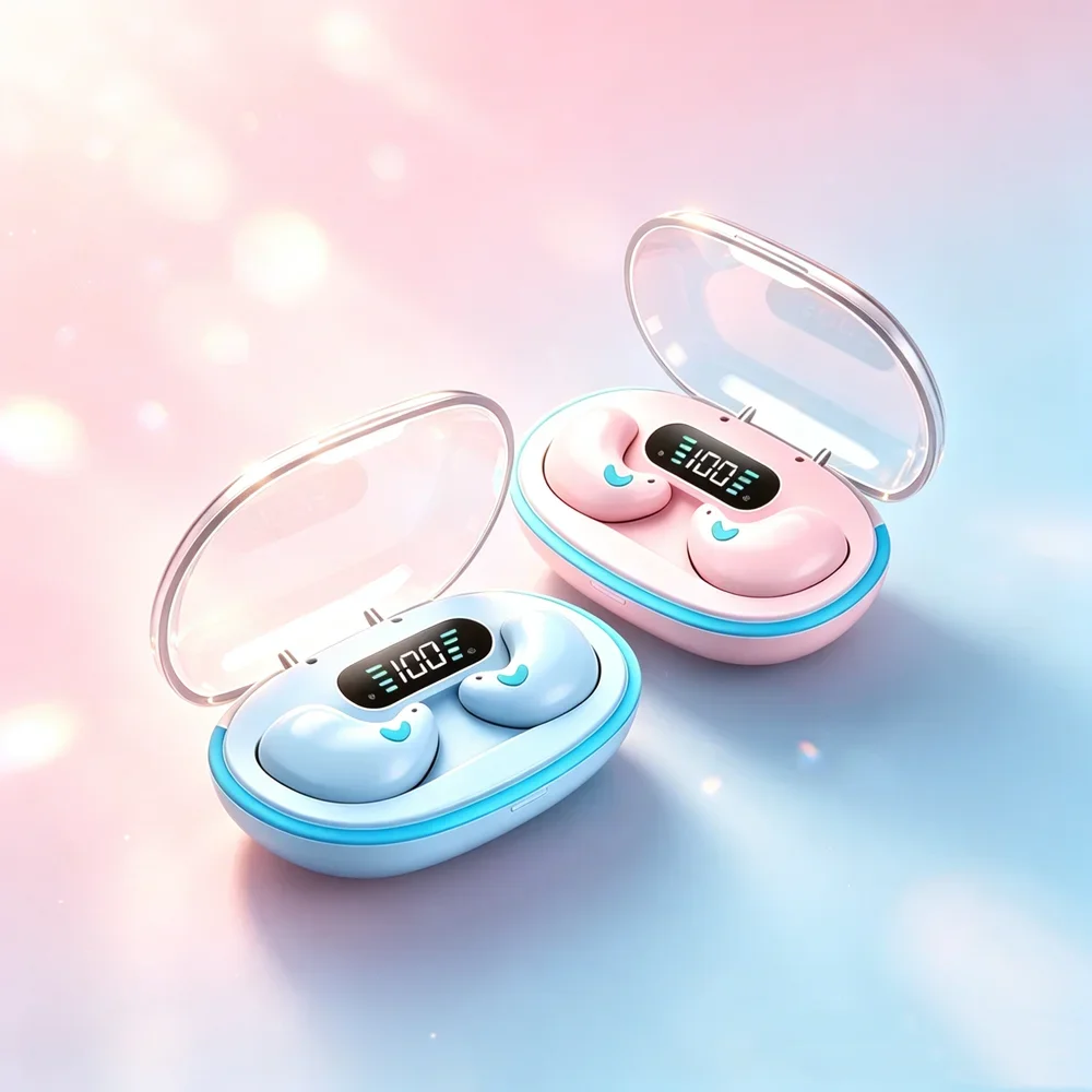 TWS Fone Bluetooth Earbuds Wireless Headset Support Clear Call Capture Full Range Sound Comfortable Wearing for Long Time Media