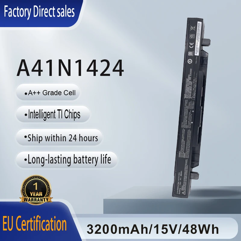 New Laptop Battery A41N1424 For Asus ROG GL552V GL552VW GL552VW-DH74 DH71 GL552JX GL552J GL552 ZX50JX X50J X555 ZX50 FZ50 FX50VW