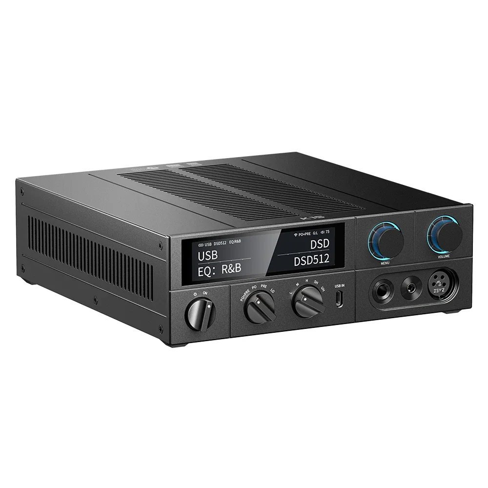 Hot Selling K15 Digital Turntable Receiver HiFi Fever Desktop Decoding Headphone Power Amplifier Metal Material