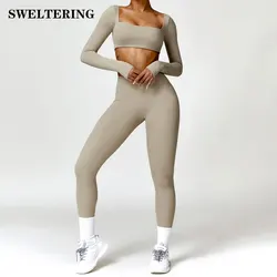 Ensemble de yoga 2 pièces pour femme, vêtements de sport, olympiques de fitness, survêtements d'entraînement, soutien-gorge de sport, leggings athlétiques