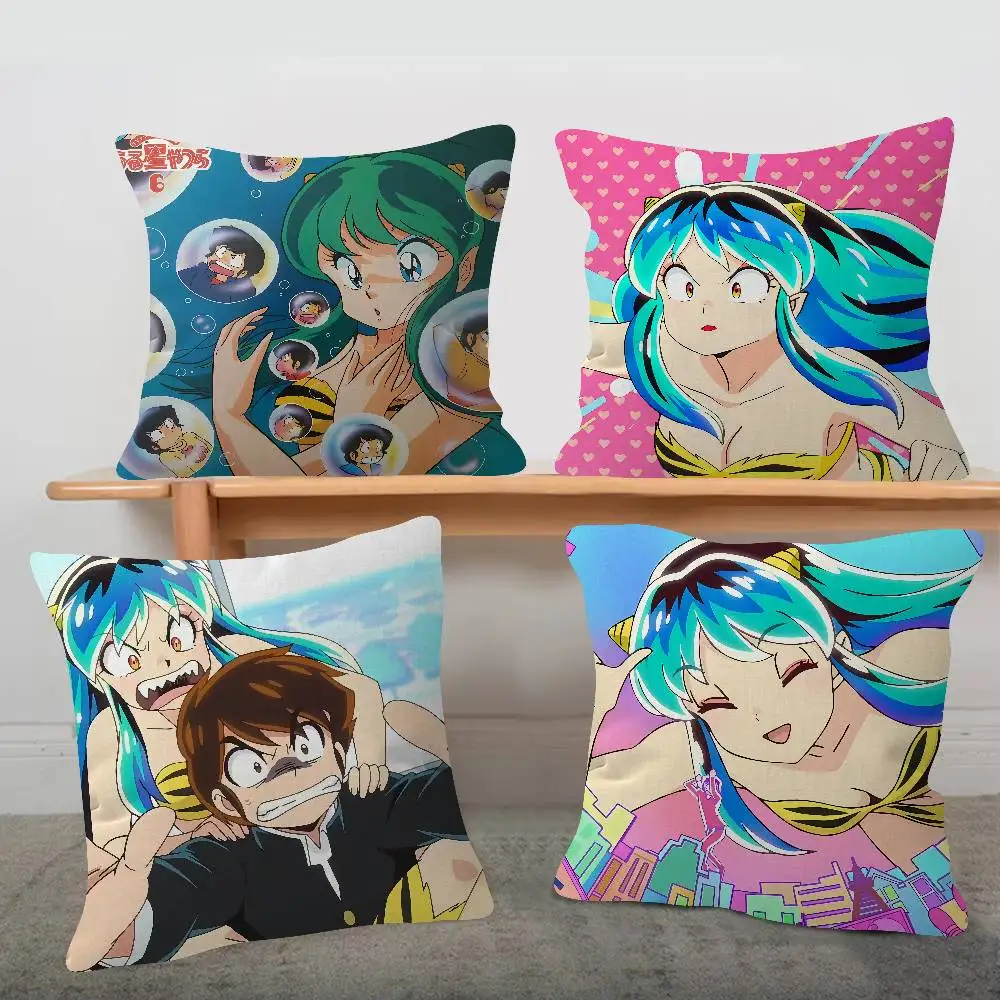 U-Urusei Yatsura Anime Pillow Anime Pillow Sofa Bed Head Pillow Cover Cushion Cover Fashion 30x30 40x40 45*45cm