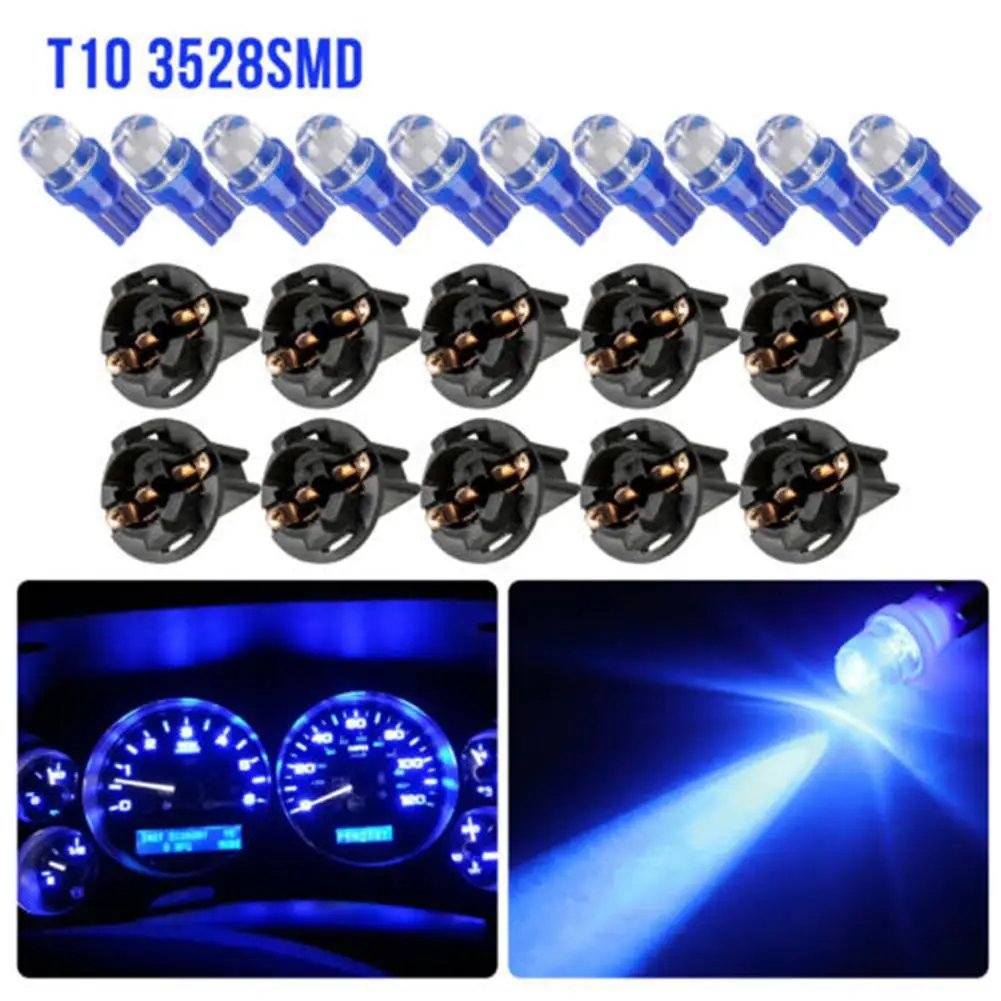 

10pcs 12v Led Bulb T10 1smd Car Reading Light Car Dome Overhead Lamp Interior Lights Replacement Bulb