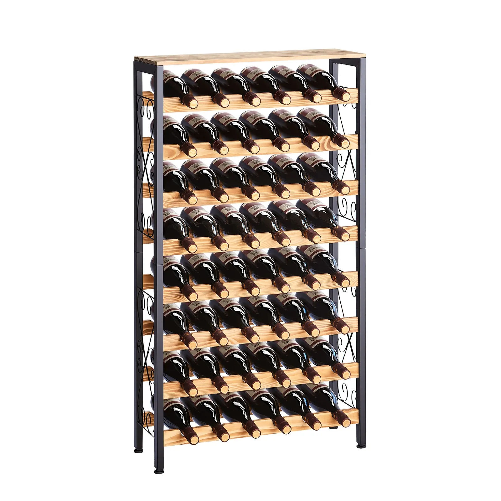 

Uimoso 48-Bottle Wine Rack, 8-Tier Freestanding Floor Wine Storage Organizer
