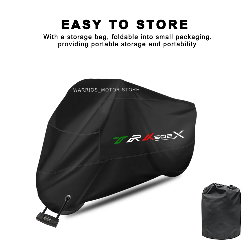 For Benelli TRK 502x 502 Motorcycle Cover UV Protective Dustproof Snowproof Outdoors Rain Motorcycle Waterproof Cover