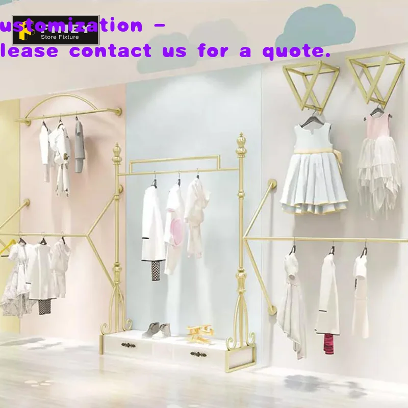 custom.Kids Clothes Display Rack Fashion Retail Clothes Display Units
