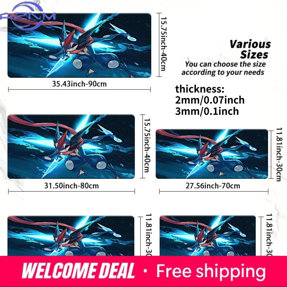 

Ash-Greninja Water Shuriken TCG Playmat Non-Slip Washable Desk Mat