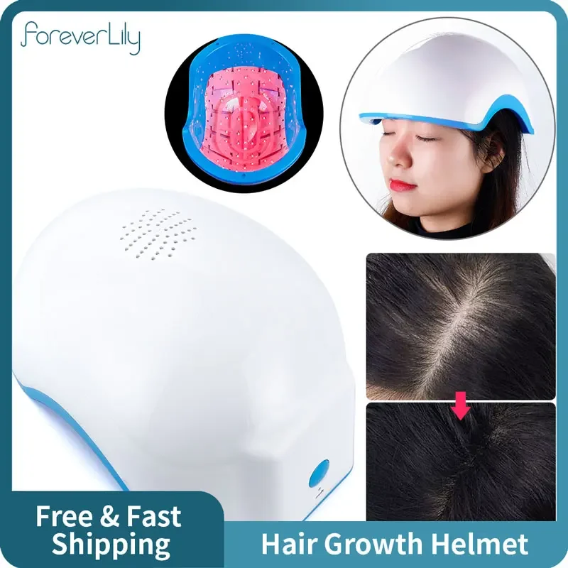 Infrared Hair Regrowth Helmet 678nm Red Light Laser Therapy Hair Growth Cap Anti Hair Loss Scalp Relax Massage Machine