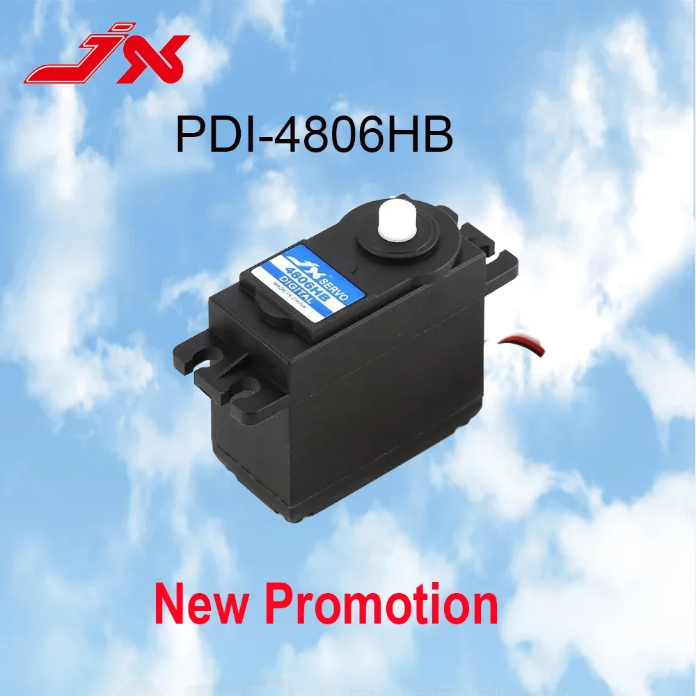 JX-servomotor estándar Digital, engranaje de plástico, coche RC, barco, camión de ala fija, helicóptero Buggy, PDI-4806HB, 6,21 kg, 1/10, 1/8