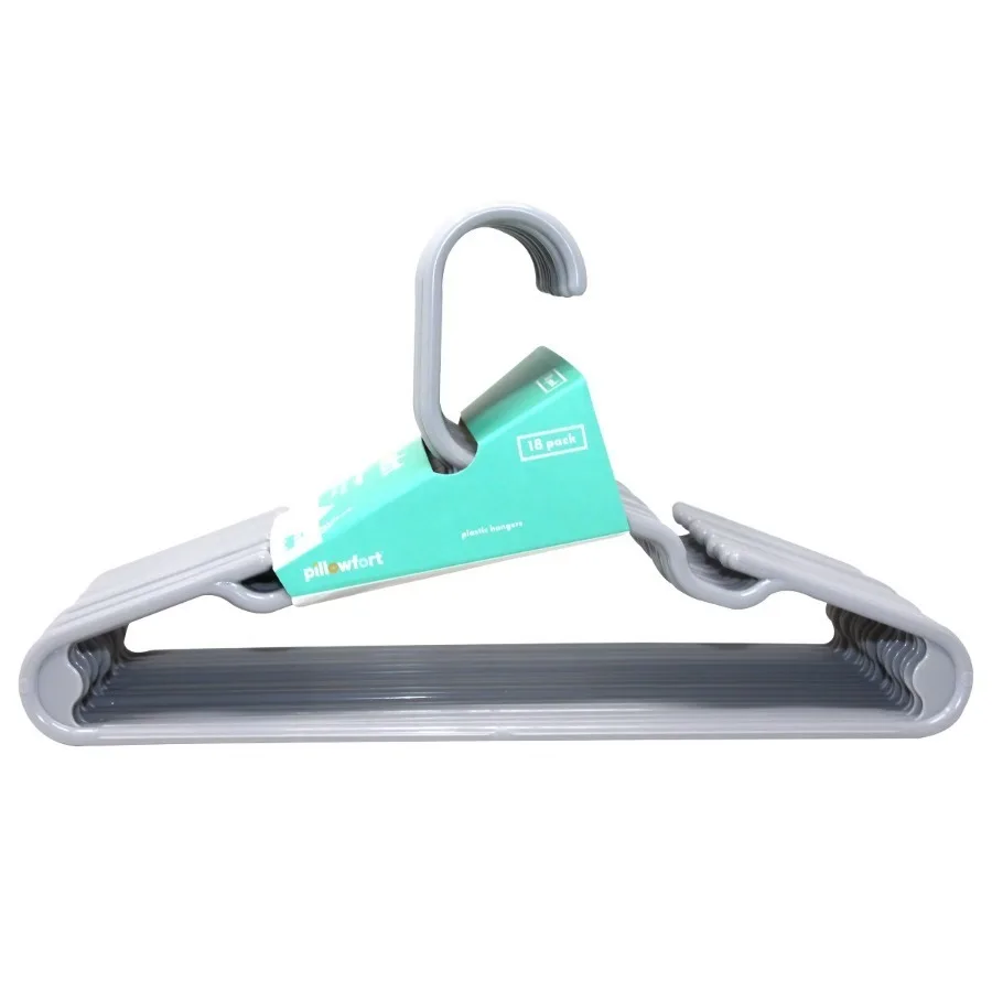 

18pk Kids' Hangers Gray