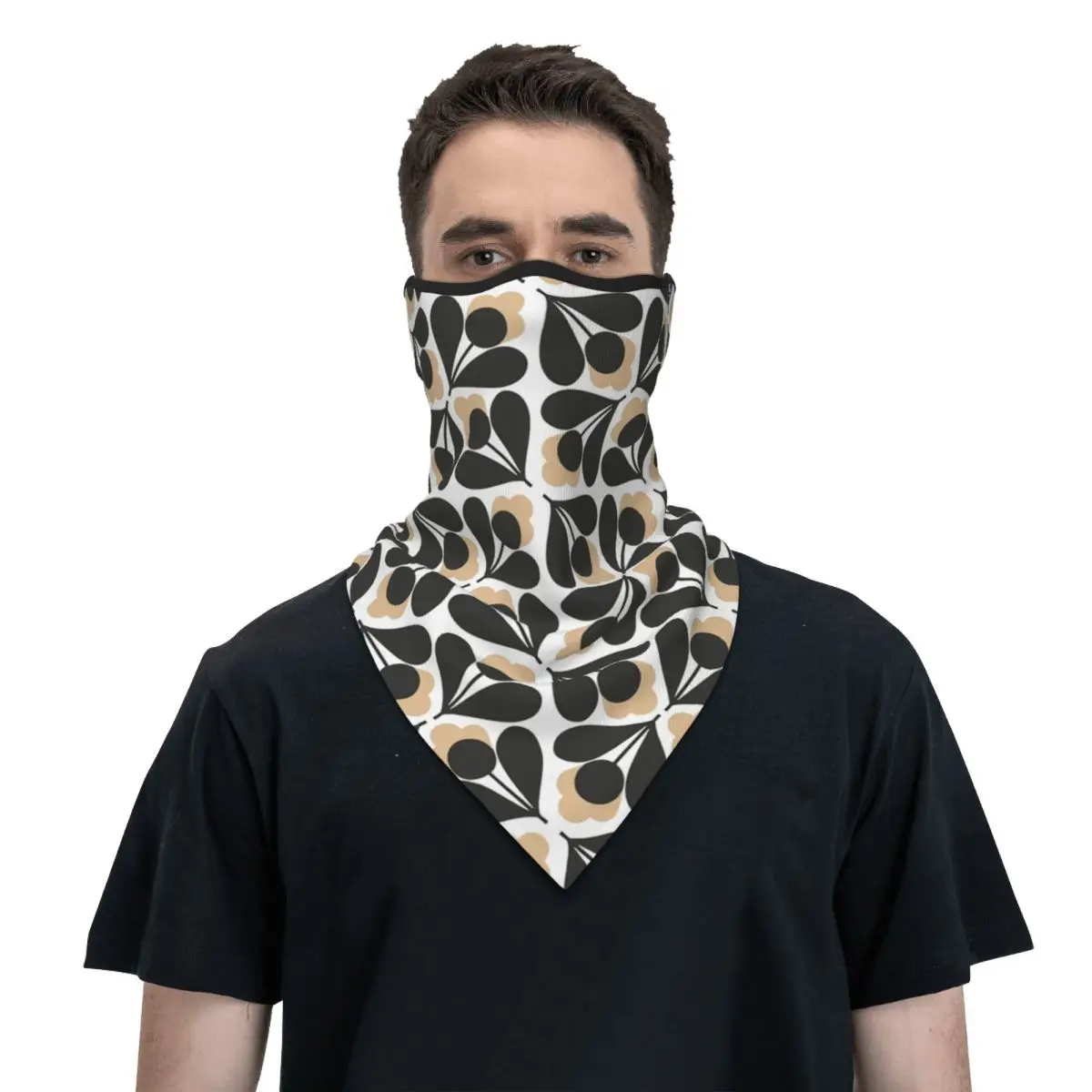 Orla Kiely Sycamore Seed Fucsia Bandana cuello polaina invierno calentador de cuello mujeres abrigo bufanda senderismo escandinavo máscara facial geométrica