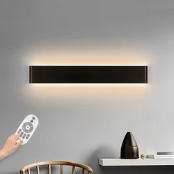 Modern LED Wall Lamp Dimmable 110/220V Indoor Light Fixture Wall Sconces Stair Bedroom Bedside Living Room Home Hallway Lighting