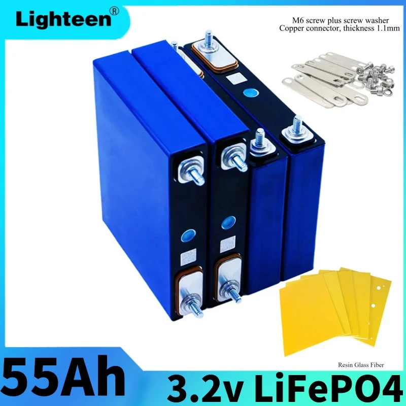 

DIY3.2V 55Ah LiFePO4 battery Lithium iron phosphate 4s 12V 24V 3C motorcycle motor power battery modification