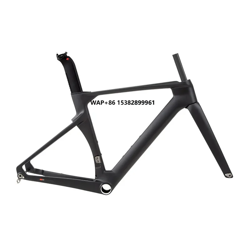 

Twitter R5 Carbon Fibre Bicycle Frame 700C Disc Brake Thru-axle Wind-breaking Design Integrated Bike Frame Hidden Cable