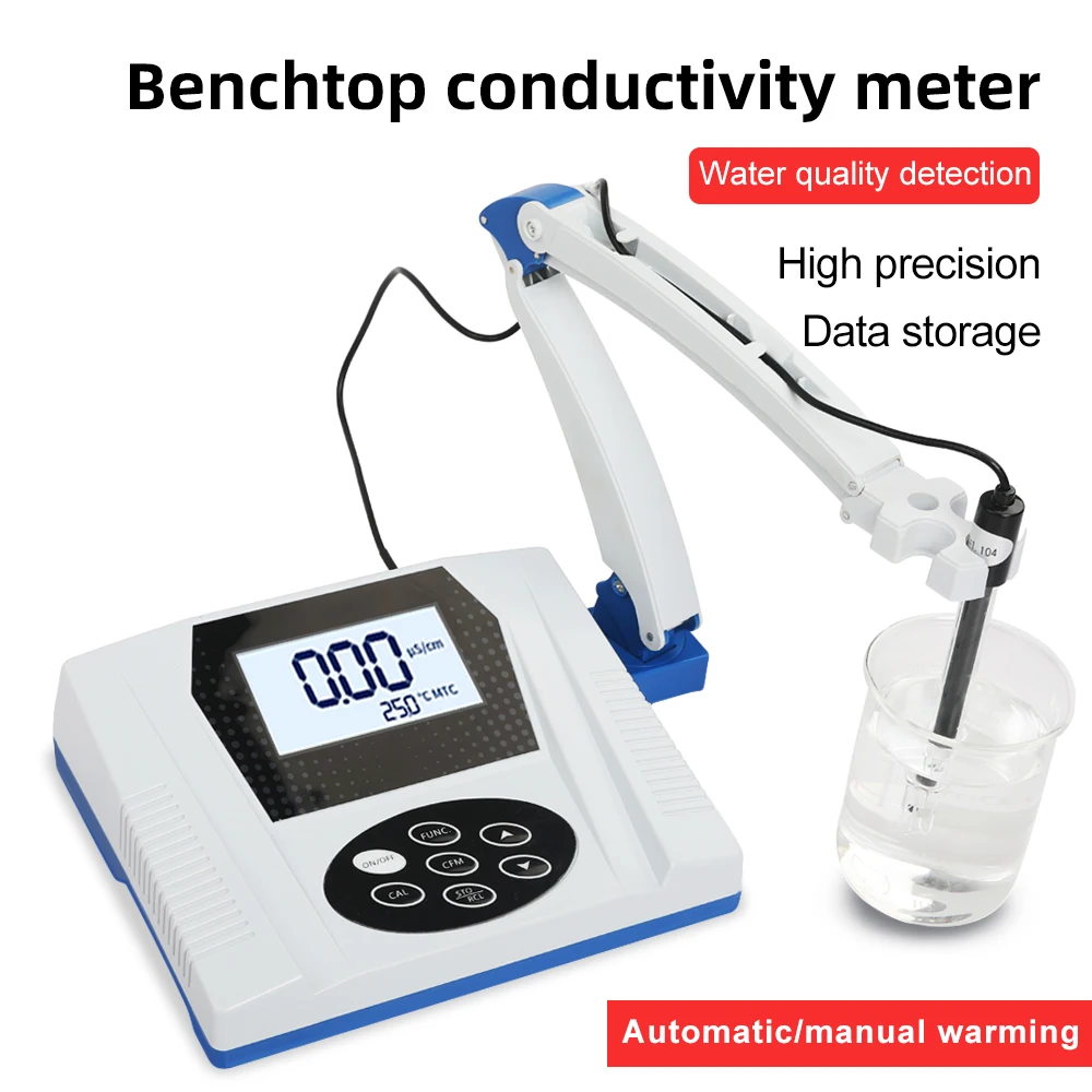 Electrical Conductivity Monitor Industrial Water Treatment Conductivity Tester Water Quality Analyzer DDS-11C Desktop EC Meter