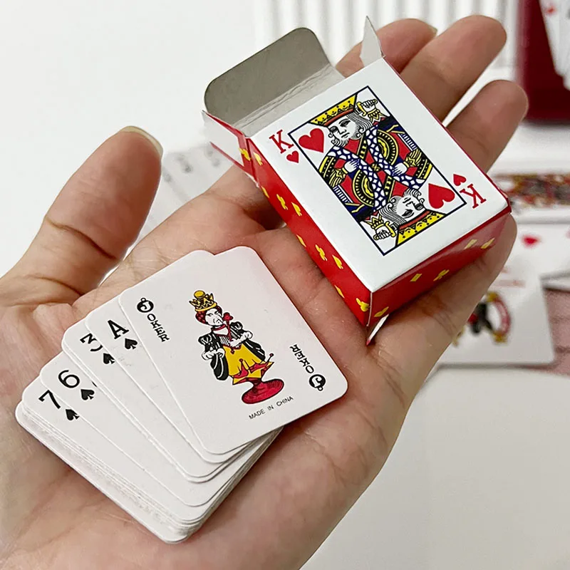 Mini cartas De póker Para Adolescentes y adultos, 5 uds., juegos De mesa para fiestas y festivales, diversión De viaje, Juegos De Mesa Divertidos Para La Familia
