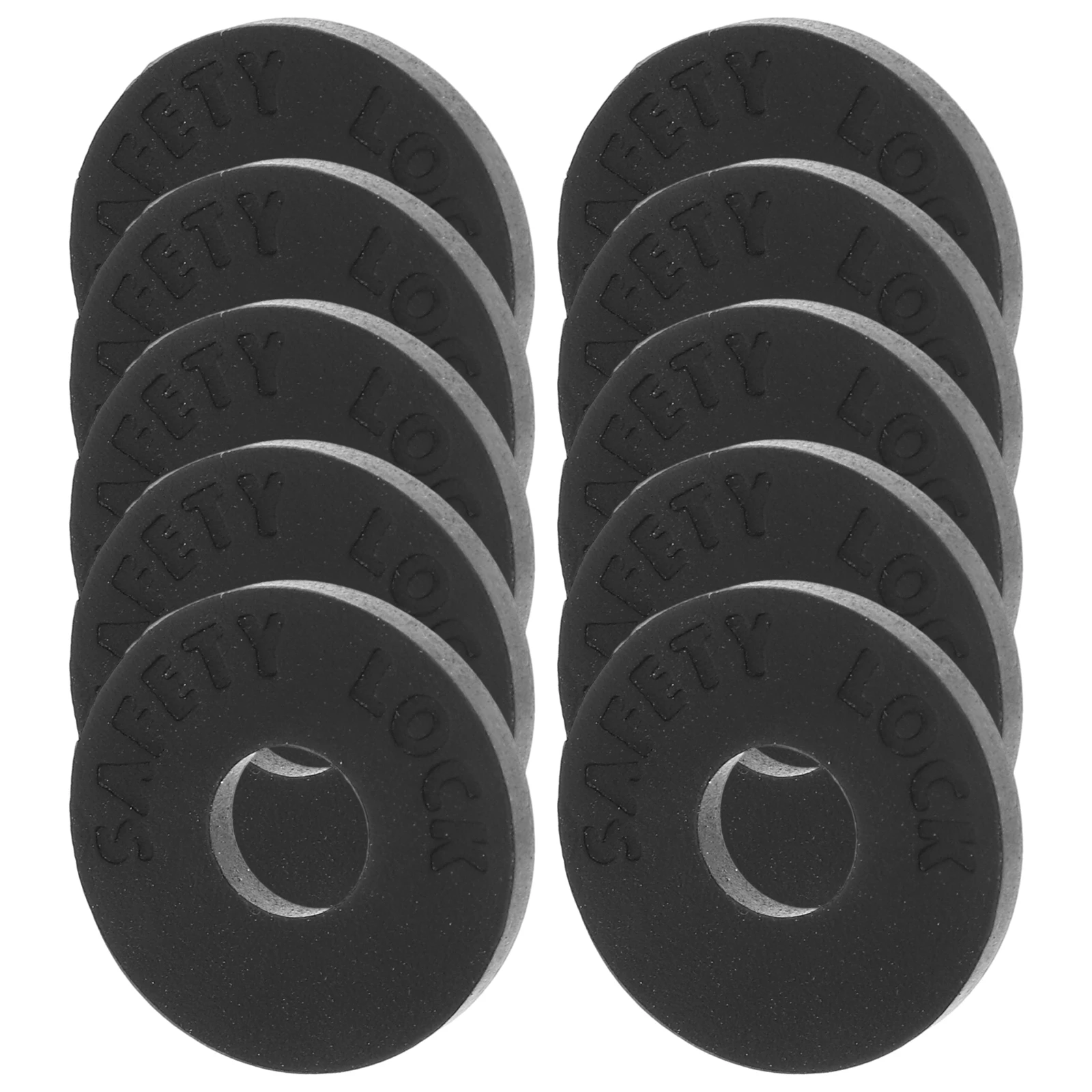 

10 Pcs Black Guitar Strap Buckle Pads Non Slip Silicone Spacer Bass Protector Practical Supplies Easy Use Replacement