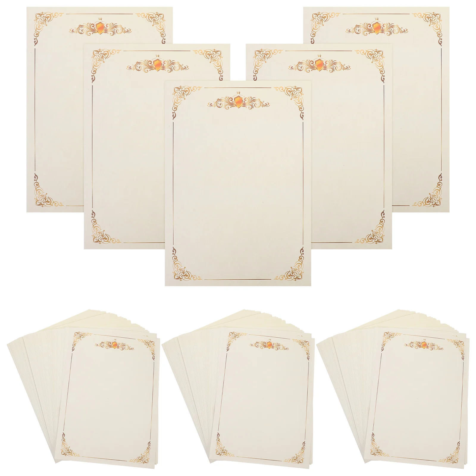 

100 Sheets Award Certificate Paper Blank Diploma Paper A4 Vertical Horizontal for Graduation Employee Recognition Academic