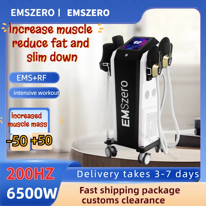 EMSzero Muscle body sculpting Machine with 4Handles Pelvic Stimulation Pads Optional salon