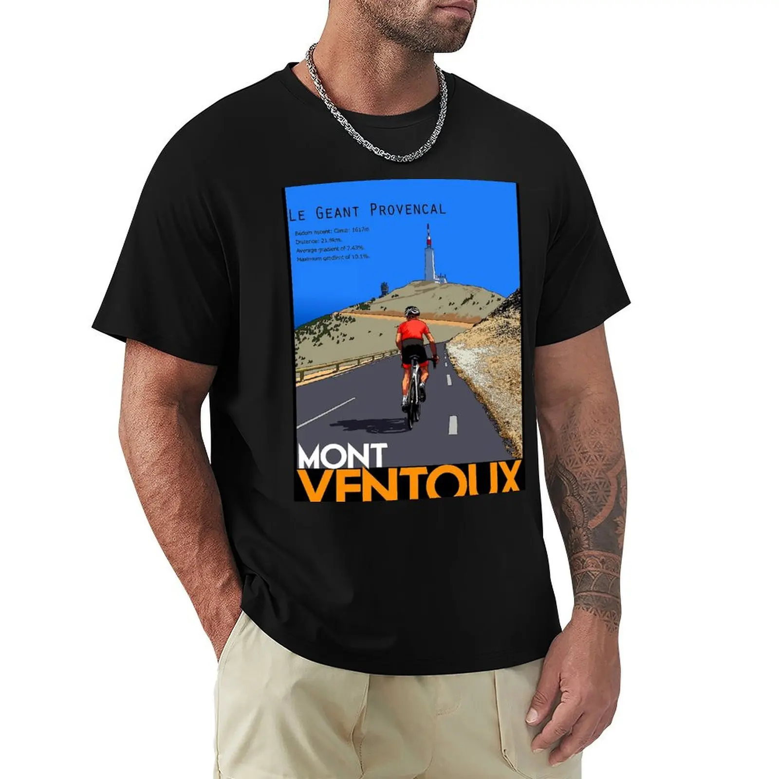 mont ventoux T-Shirt Anti-Fade Casual Tee Shirt