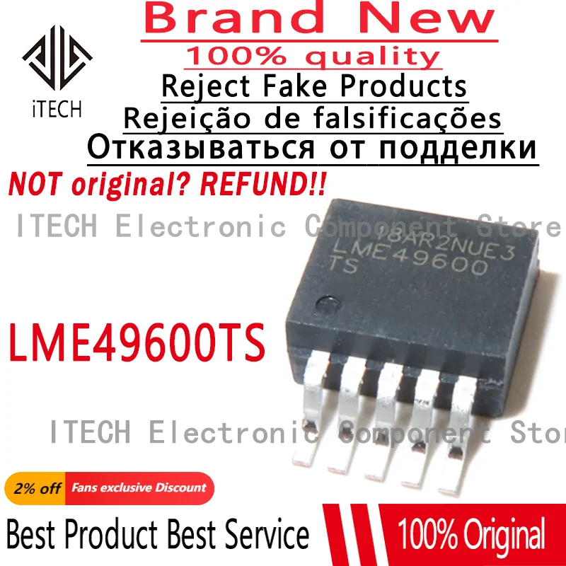 

5 шт./лот оригинальный NSC IC LME49600TS TO-263 высокая производительность Низкое Искажение Высокая точность мА аудио буфер 49600TS SMD TO