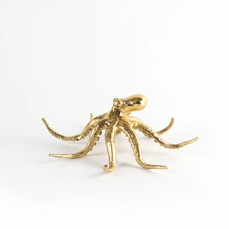 

Golden Octopus Pendant in Copper Art Deco Design for Anniversary Celebrations