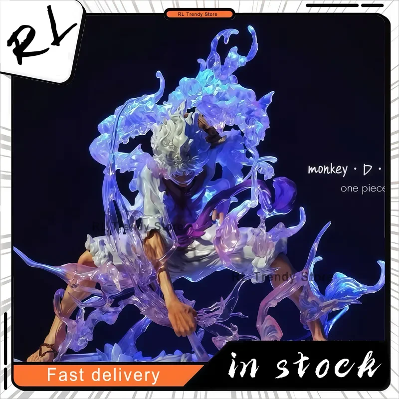 

One Piece Gk Iron Curtain Sun God Nika Form Luffy Gear Fifth Desktop Ornament Collectible Model Gift For Men