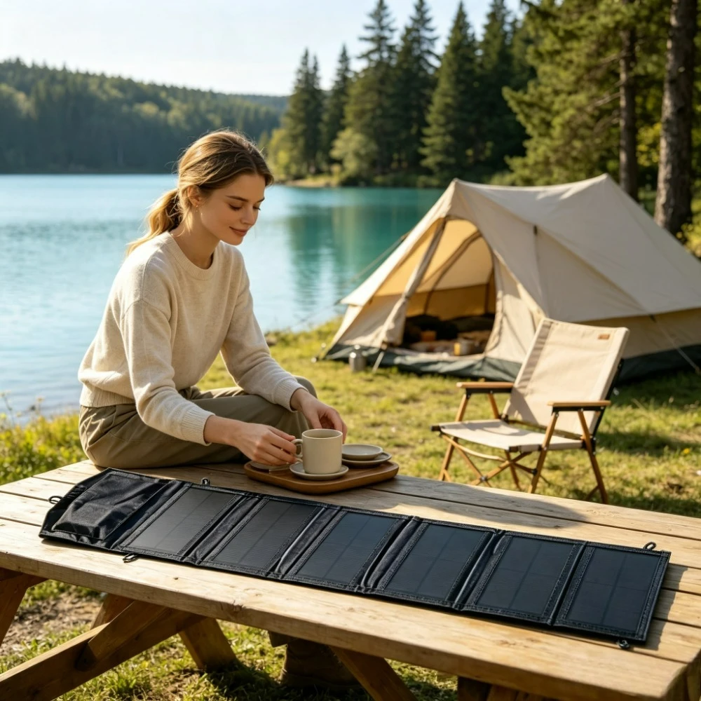 100W 25W Waterproof Foldable Dual USB Solar Panel Charger Portable Outdoor Solar Power Kit for Camping Hiking Mountain
