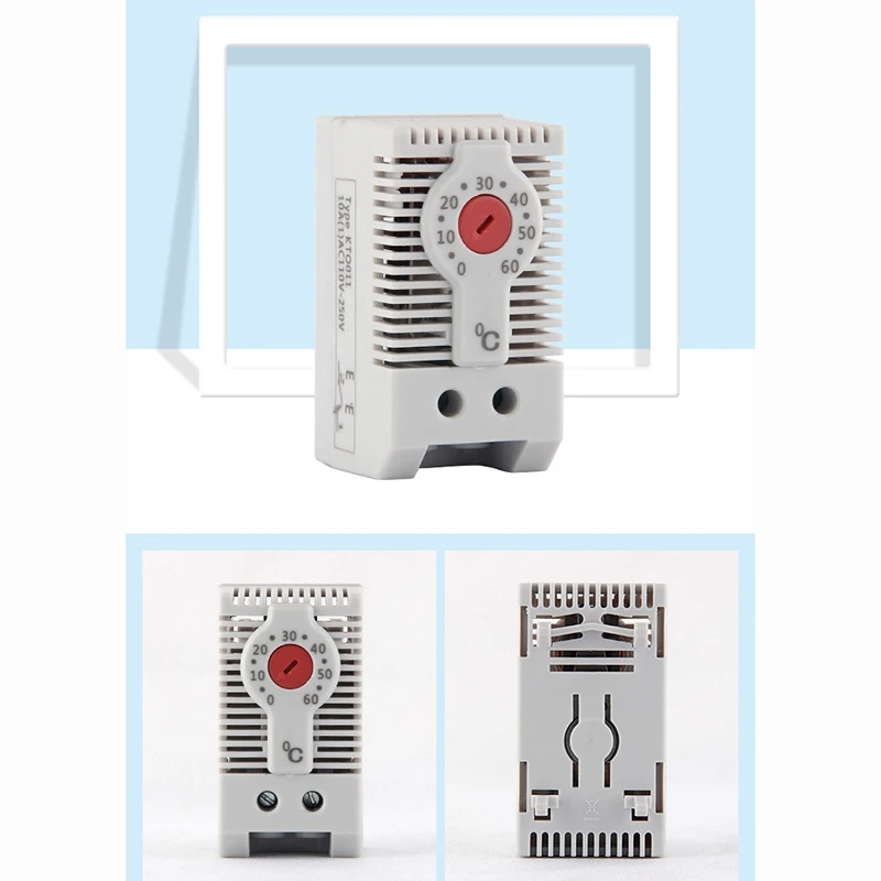 Top Deals KTO011 Normally Closed NC Adjustable Mechanical Temperature Controller Cabinet Thermostat Din Rail,For Heating Use