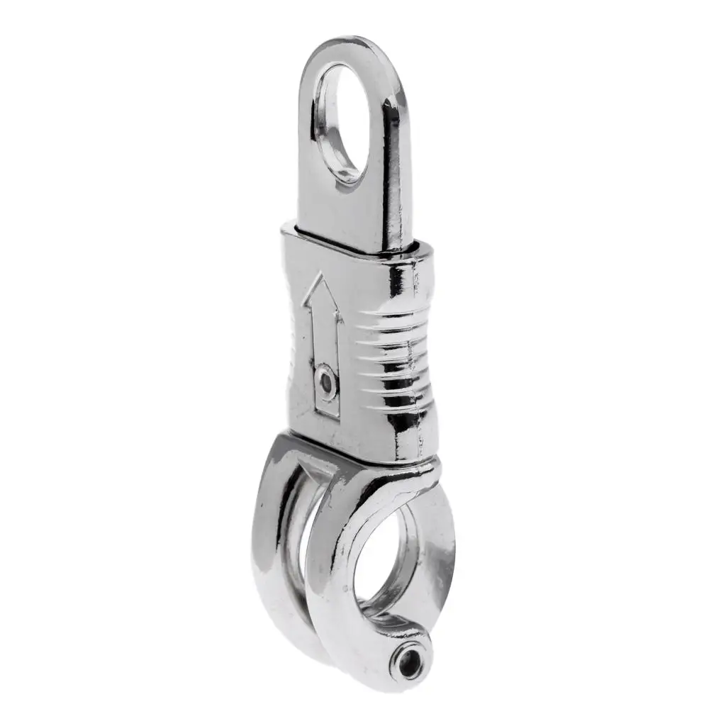 Equestrian Panic Hook Round Eye Quick Release Clip Durable Zinc Alloy Safety Fastener for Horse Reins