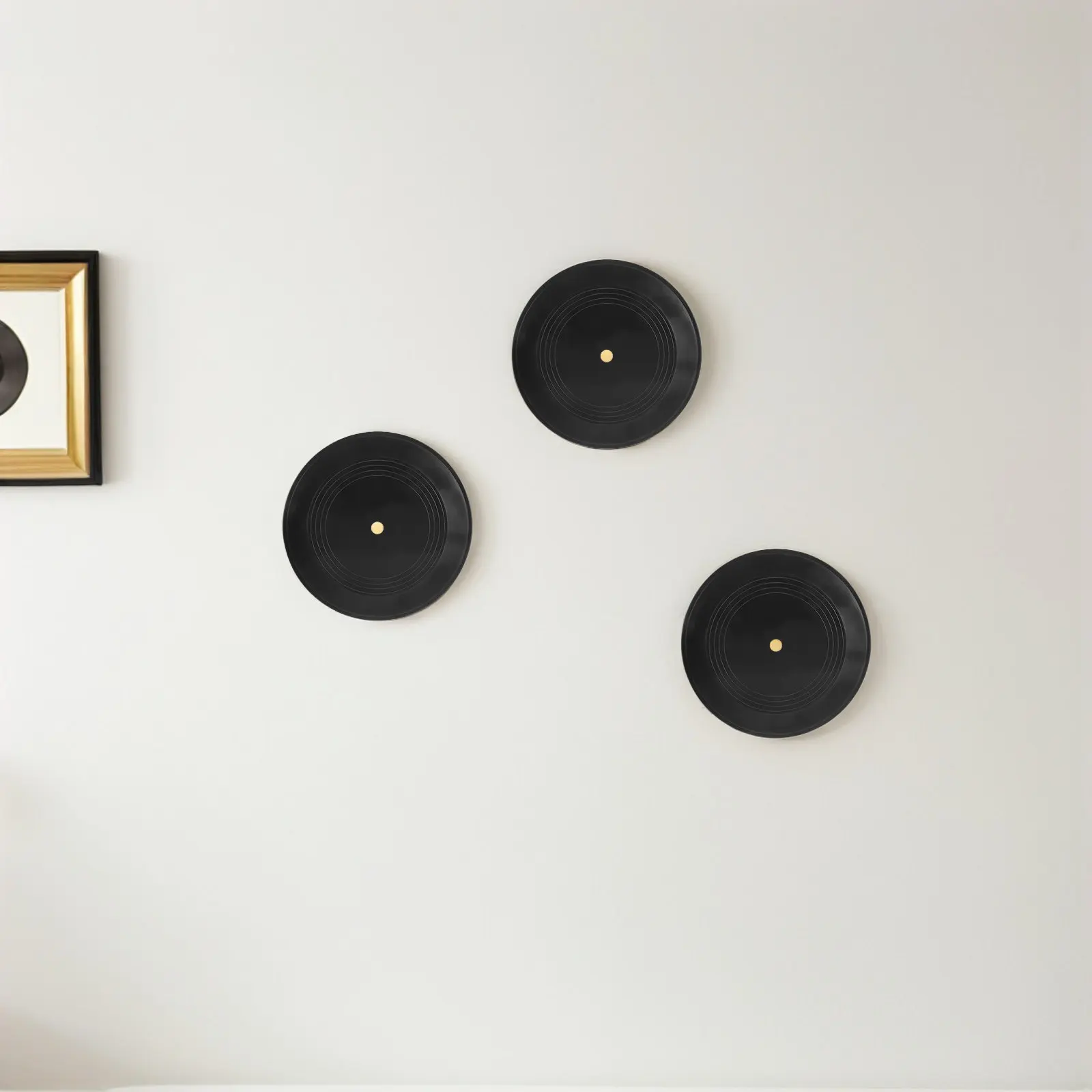 3Pcs Decorative Vinyl Records Retro Wall Decor Blank Vintage Records Room Party Festival Interior Adornments Aesthetic Home